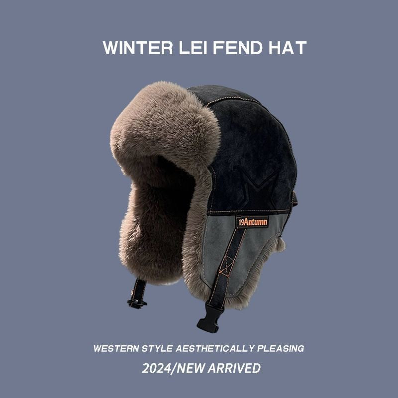 Winter Trapper Hat with Ear Flaps & Goggles – Faux Fur Lined Thermal Aviator Hat