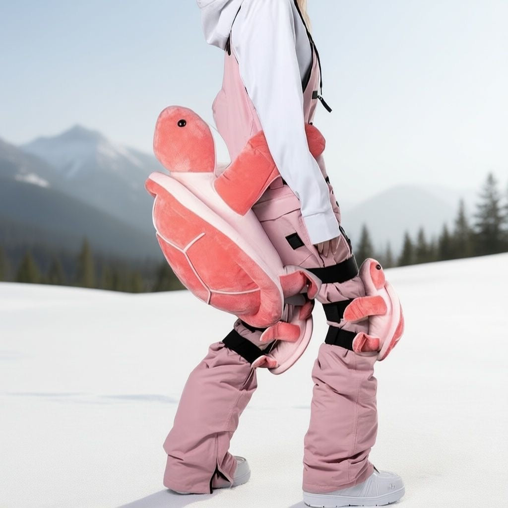 Cute Turtle Snowboard Protection Pad – Anti-Fall Hip Cushion Backpack (Kids & Adults)