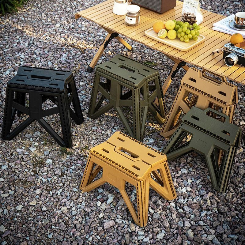 Portable Folding Camping Stool – Heavy-Duty Compact Outdoor Seat, Lightweight Collapsible Travel Stool