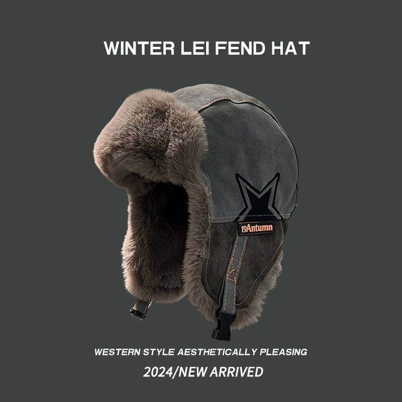 Winter Trapper Hat with Ear Flaps & Goggles – Faux Fur Lined Thermal Aviator Hat