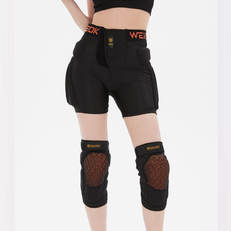 WEISOK Hip & Knee Protection Set – Tailbone Impact Shorts with EVA Padding + Adjustable Knee Pads