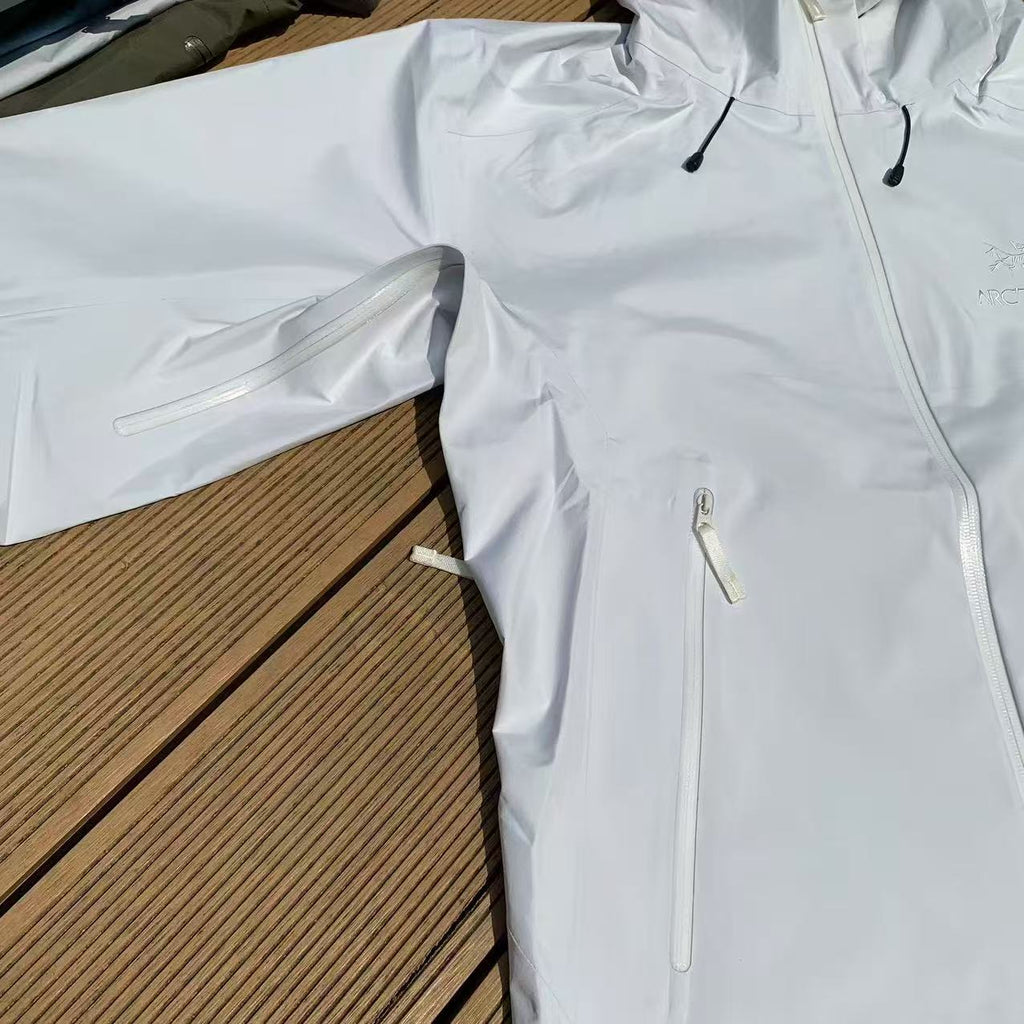 Arcteryx Beta Mens Waterproof Jacket - Snow White