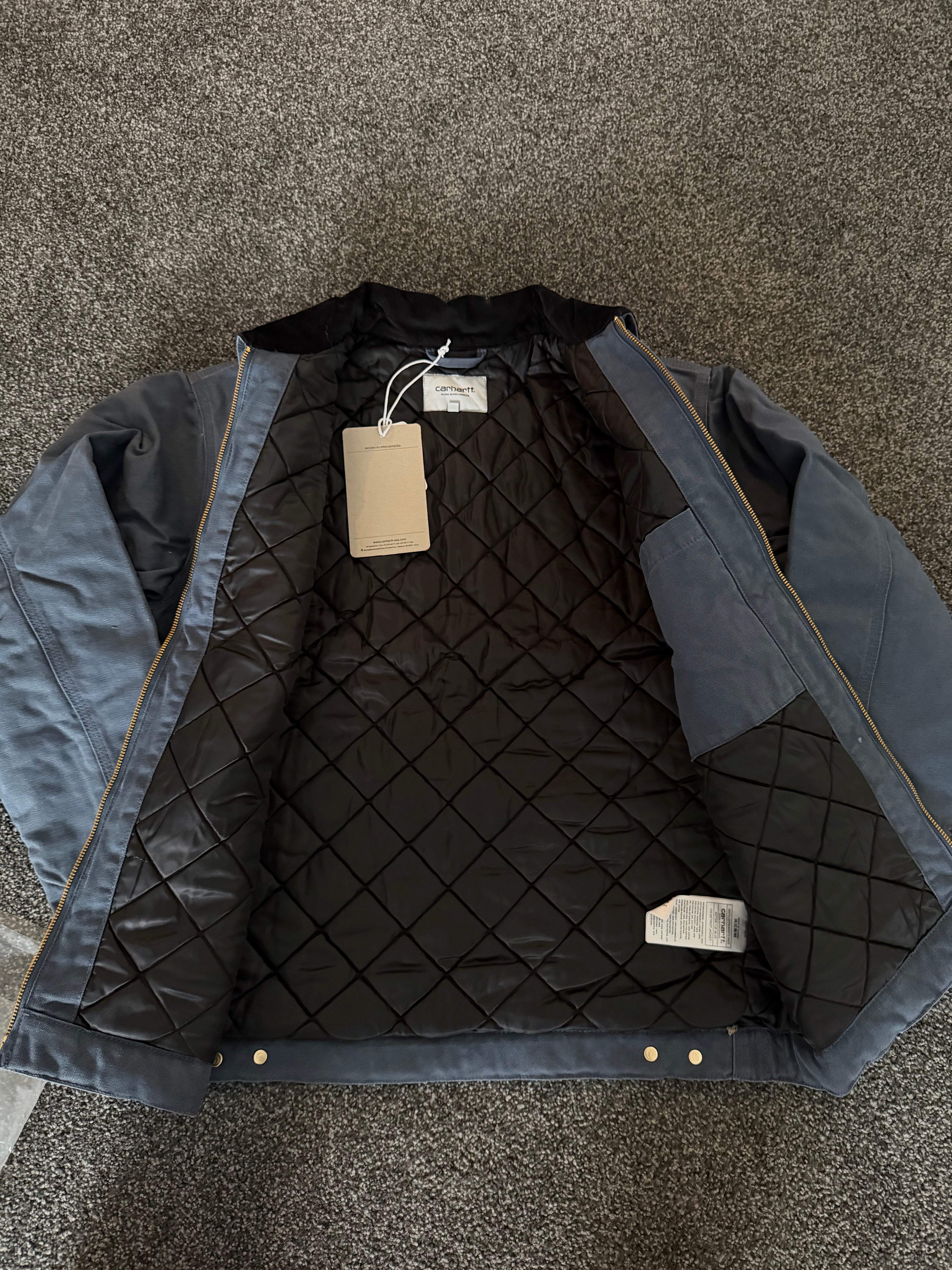 Carhartt OG Detroit Jacket Ore / Black aged canvas