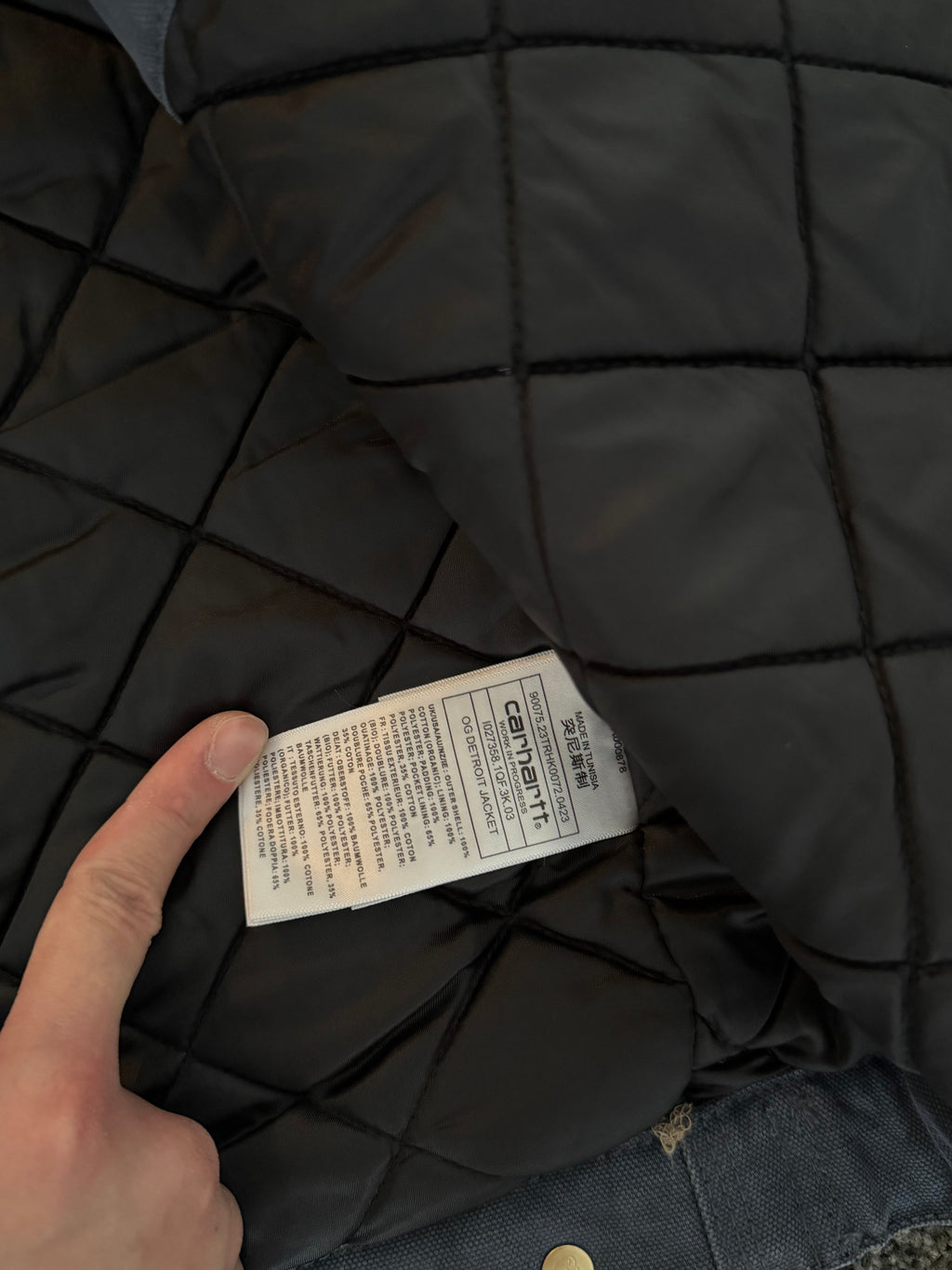Carhartt OG Detroit Jacket Ore / Black aged canvas