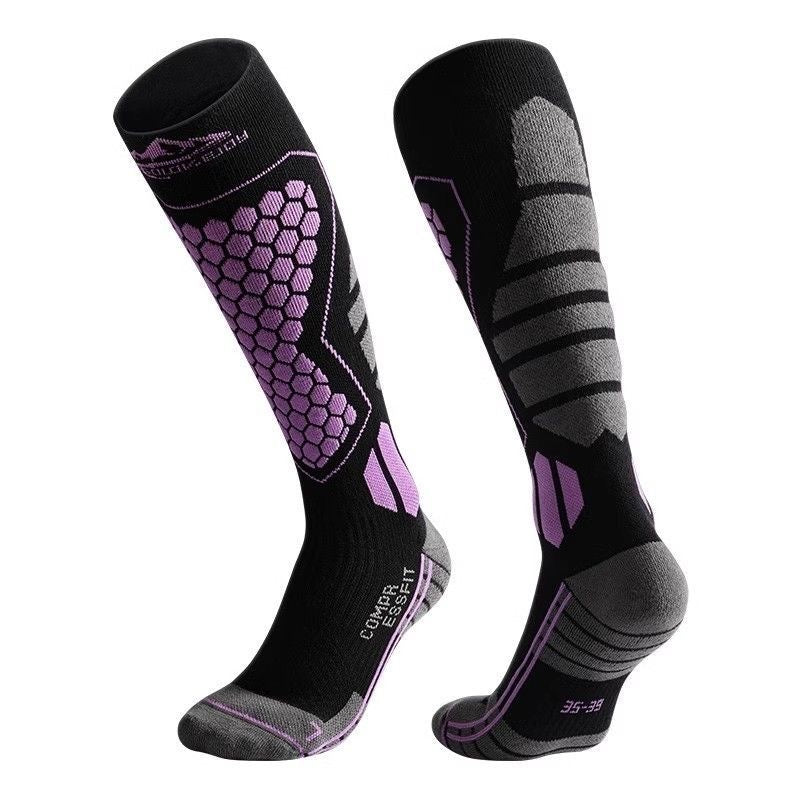 Premium Compression Ski & Snowboard Socks – Thermal, Shock Absorption, Anti-Fatigue Performance Socks