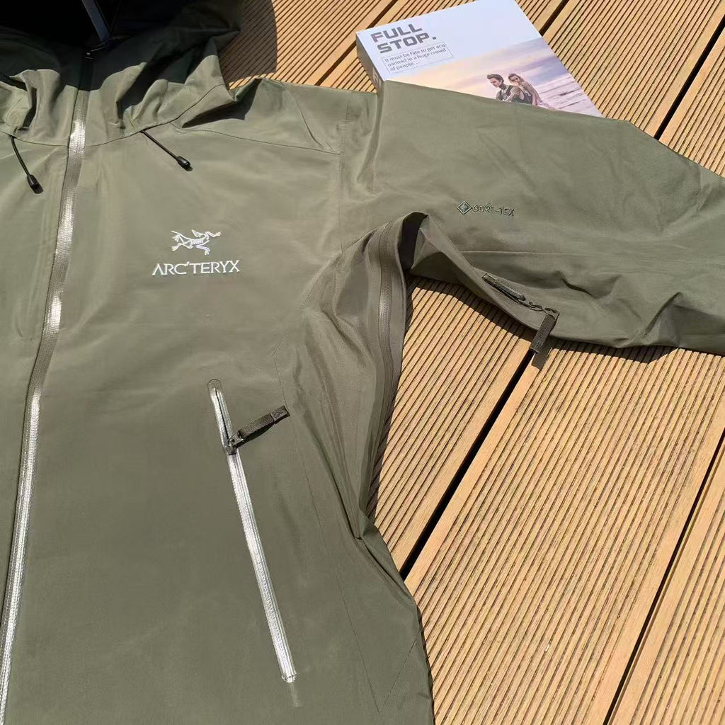 Arcteryx Beta Mens Waterproof Jacket - Olive Green