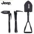 Jeep Multifunction Folding Shovel – Portable Military-Style Camping Spade with Pickaxe & Saw Edge