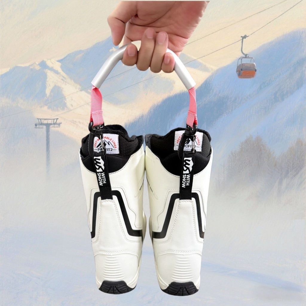 Premium Ski Boot & Roller Skate Carrier Strap – Lightweight Aviation Alloy Handle, Heavy-Duty Adjustable Sling