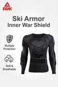PEAK Ski Armor Protective Jacket – Full Back & Shoulder Impact Guard, Breathable Compression Base Layer