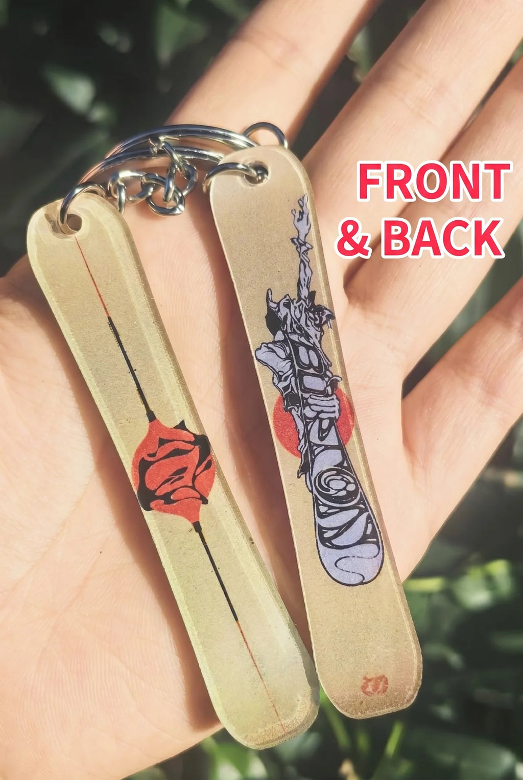 Mini Snowboard Keychain – Stylish Snowboard Pendant Keyring (Multiple Designs)
