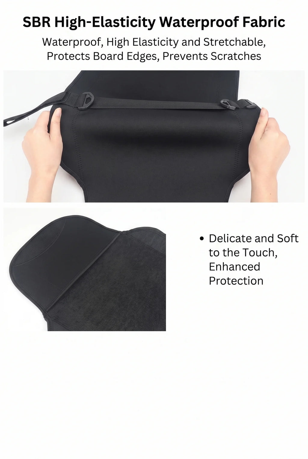Waterproof Stretch Snowboard Bag with Shoulder Straps – SBR Protective Sleeve (140–165cm Sizes)
