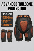 WEISOK Hip & Knee Protection Set – Tailbone Impact Shorts with EVA Padding + Adjustable Knee Pads